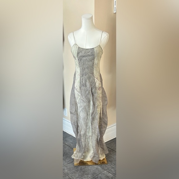 ZARA contrast printed dress with straps size small - Picture 9 of 13